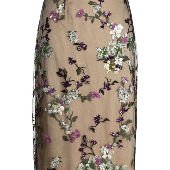 Vince Begonia Floral Sequin Skirt Rare Sample – Retail $525 – Size 8 (U.S.) - Picture 5 of 16